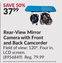 Princess Auto Rear-View Mirror Camera with Front and Back Camcorder offer
