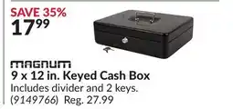 Princess Auto 9 x 12 in. Keyed Cash Box offer
