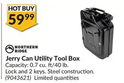 Princess Auto Jerry Can Utility Tool Box offer
