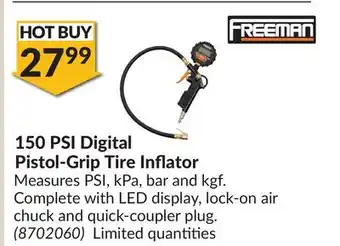 Princess Auto 150 PSI Digital Pistol-Grip Tire Inflator offer
