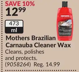 Princess Auto Mothers Brazilian Carnauba Cleaner Wax offer