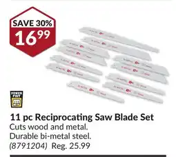 Princess Auto 11 pc Reciprocating Saw Blade Set offer