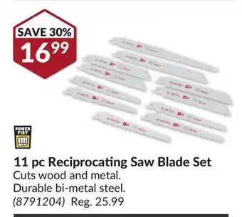 Princess Auto 11 pc Reciprocating Saw Blade Set offer