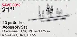 Princess Auto 10 pc Socket Accessory Set offer