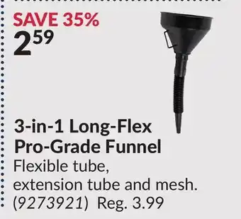 Princess Auto 3-in-1 Long-Flex Pro-Grade Funnel offer