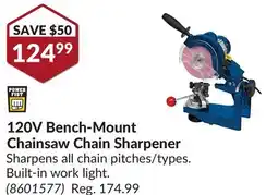 Princess Auto 120V Bench-Mount Chainsaw Chain Sharpener offer