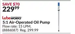 Princess Auto 5:1 Air-Operated Oil Pump offer
