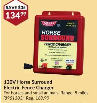 Princess Auto 120V Horse Surround Electric Fence Charger offer