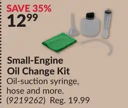 Princess Auto Small-Engine Oil Change Kit offer