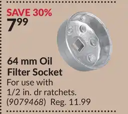 Princess Auto 64 mm Oil Filter Socket offer