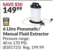 Princess Auto 6 Litre Pneumatic/ Manual Fluid Extractor offer