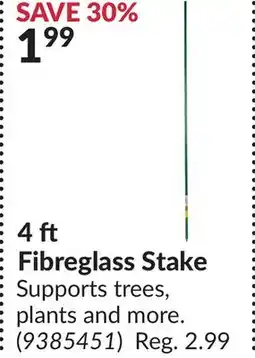 Princess Auto Fibreglass Stake offer