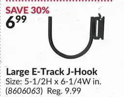 Princess Auto Large E-Track J-Hook offer