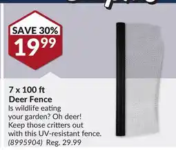 Princess Auto 7 x 100 Deer Fence offer