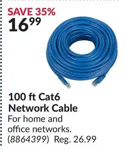 Princess Auto 100 ft Cat6 Network Cable offer