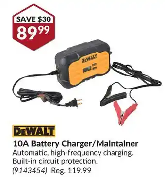 Princess Auto 10A Battery Charger/Maintainer offer