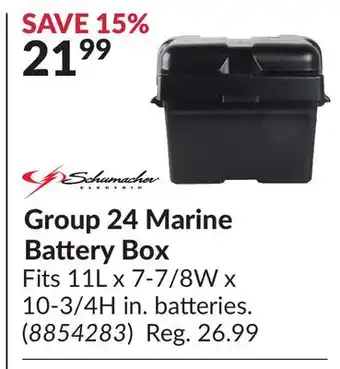 Princess Auto Group 24 Marine Battery Box offer