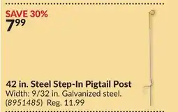 Princess Auto 42 in. Steel Step-In Pigtail Post offer