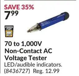 Princess Auto 70 to 1,000V Non-Contact AC Voltage Tester offer