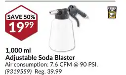 Princess Auto 1,000 ml Adjustable Soda Blaster offer