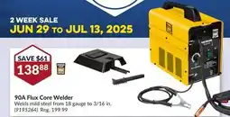Princess Auto 90A Flux Core Welder offer