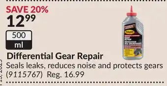 Princess Auto Differential Gear Repair offer