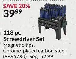 Princess Auto 118 pc Screwdriver Set offer