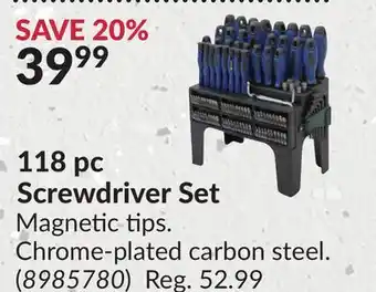 Princess Auto 118 pc Screwdriver Set offer