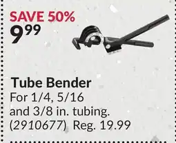 Princess Auto Tube Bender offer