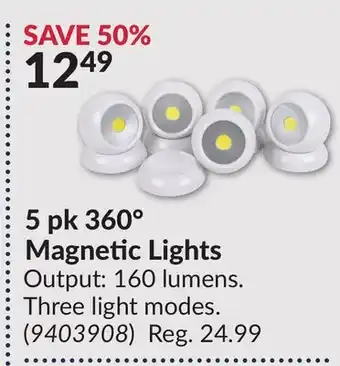 Princess Auto Magnetic Lights offer