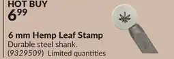 Princess Auto 6 mm Hemp Leaf Stamp offer