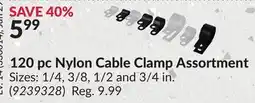 Princess Auto 120 pc Nylon Cable Clamp Assortment offer