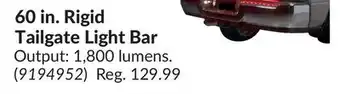 Princess Auto 60 in. Rigid Tailgate Light Bar offer