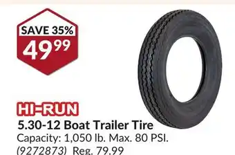 Princess Auto 5.30-12 Boat Trailer Tire offer
