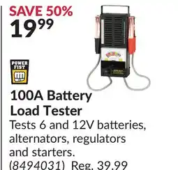 Princess Auto 100A Battery Load Tester offer