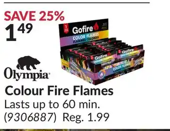 Princess Auto Colour Fire Flames offer