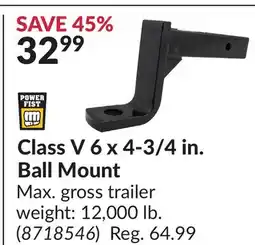 Princess Auto Class V 6 x 4-3/4 in. Ball Mount offer