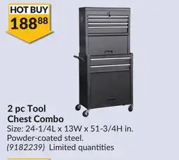 Princess Auto 2 pc Tool Chest Combo offer