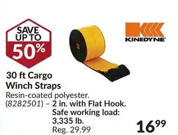 Princess Auto 30 ft Cargo Winch Straps offer