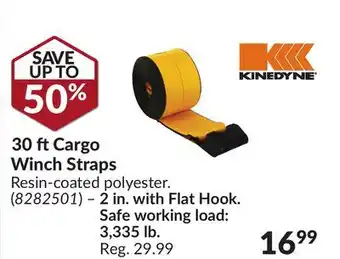 Princess Auto 30 ft Cargo Winch Straps offer