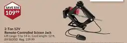 Princess Auto 2-Ton 12V Remote-Controlled Scissor Jack offer