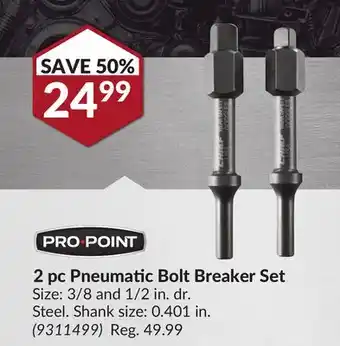 Princess Auto 2 pc Pneumatic Bolt Breaker Set offer