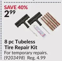 Princess Auto 8 pc Tubeless Tire Repair Kit offer