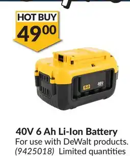Princess Auto 40V 6 Ah Li-Ion Battery offer