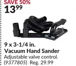 Princess Auto 9 x 3-1/4 in. Vacuum Hand Sander offer