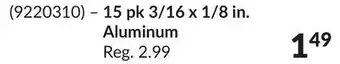 Princess Auto Rivets 15 pk 3/16 x 1/8 in. Aluminum offer