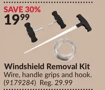 Princess Auto Windshield Removal Kit offer