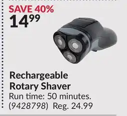 Princess Auto Rechargeable Rotary Shaver offer