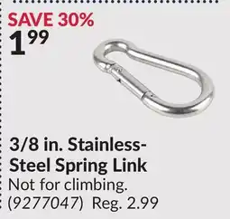 Princess Auto 3/8 in. Stainless- Steel Spring Link offer