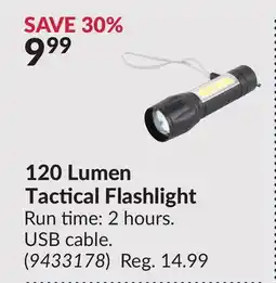 Princess Auto 120 Lumen Tactical Flashlight offer